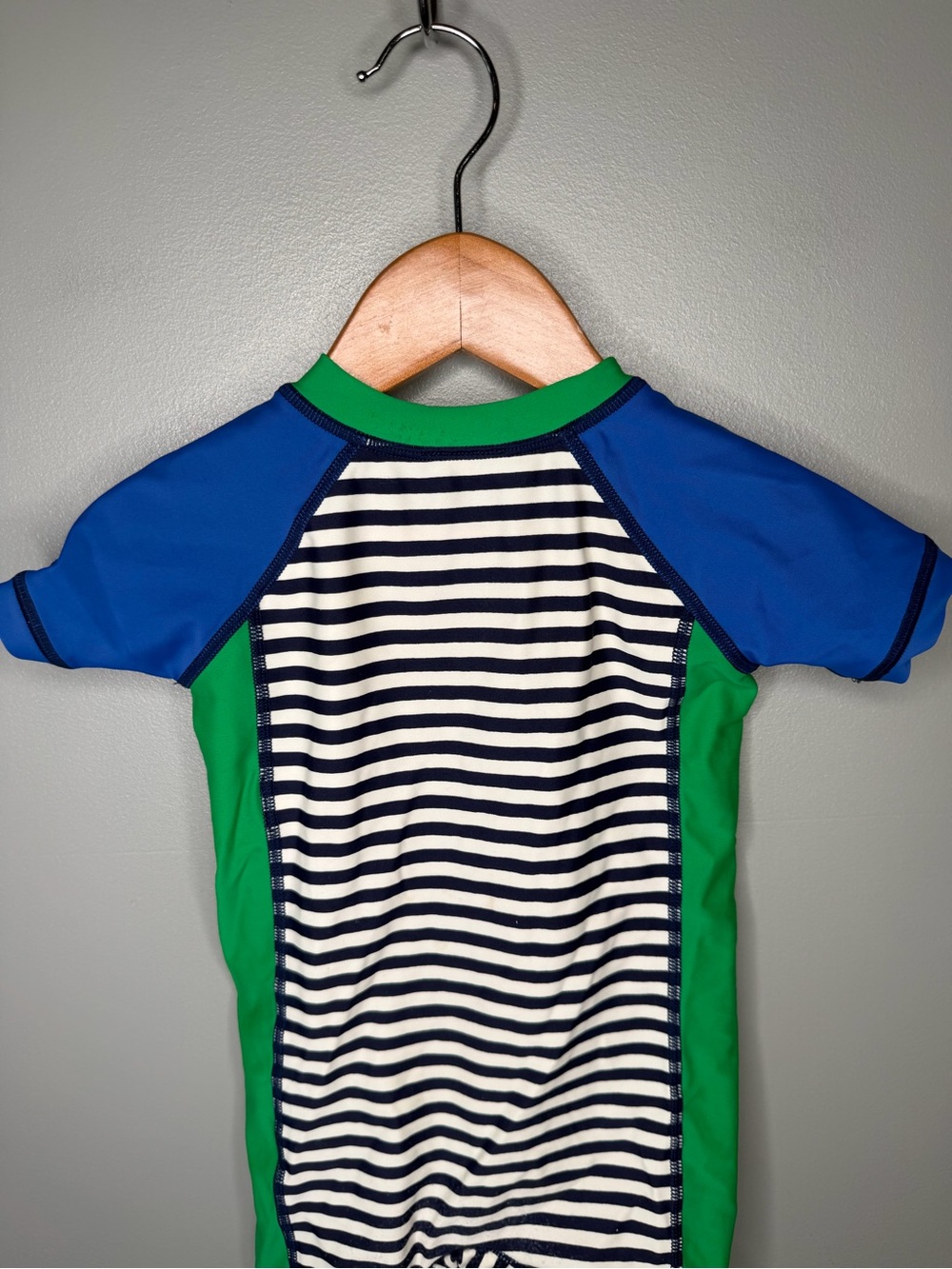 Hanna Andersson Stripe Colorblock Short Rashguard - Picture 6 of 9